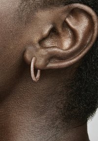 Pandora SPARKLE HEARTS HOOP - Náušnice - rose gold plated