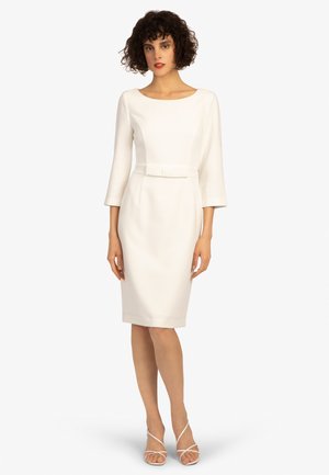 Robe fourreau - creme