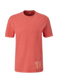 s.Oliver MIT GARMENT DYE - T-shirt print - koralle