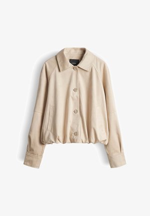 someday. SUEDE TOUCH - Kunstlederjacke - soft oat