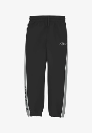 New Balance, TRACKSIDE WOVEN PANT - Dresside alumine osa - black slate grey