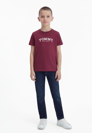 Tommy Hilfiger MONOTYPE PRINT GRAPHIC UNISEX - Tricou cu imprimeu - rich cherry