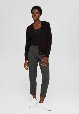 CROPPED MIT ELASTIKBUND - Pantaloni - dark grey