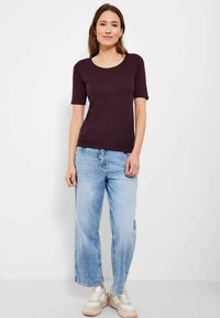 Cecil IN UNIFARBE - Basic T-shirt - rot