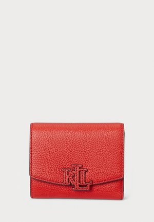 PEBBLED SMALL CAMERYN FLAP WALLET - Wallet - bright vermillion