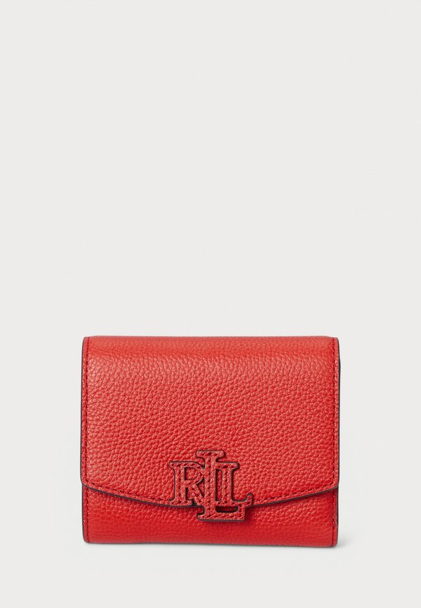 PEBBLED SMALL CAMERYN FLAP WALLET - Geldbörse - bright vermillion