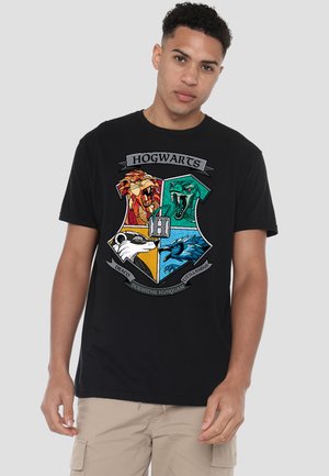 Cotton Soul, HARRY POTTER MOSAIC HOGWARTS SHIELD - Print T-shirt - black