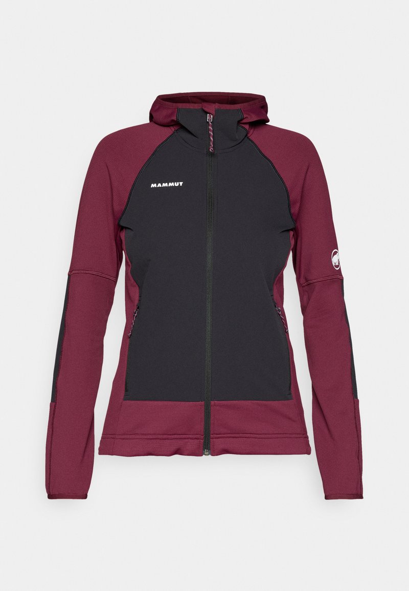 Mammut MASSONE HOODED JACKET WOMEN - Sportovní bunda - vin/black/lesní ...