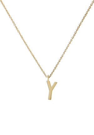Design Letters HALSKETTE MIT GROß INITIAL CHARM GOLD (A-Z) - Halskæder - gold-coloured