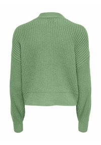 JDY JDYJUSTY SHORT CARDIGAN - Vest - basil