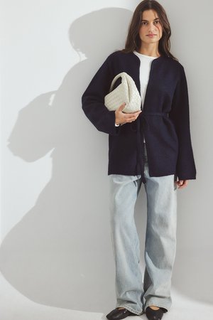 BELT - Cardigan - navy