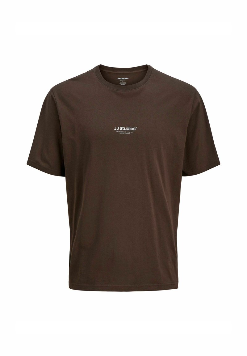 jack & jones T-shirt print donkerbruin