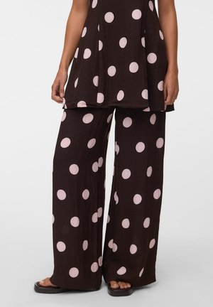 Vero Moda, VMLYRA PANT - Панталони - chocolate torte/flushing pink