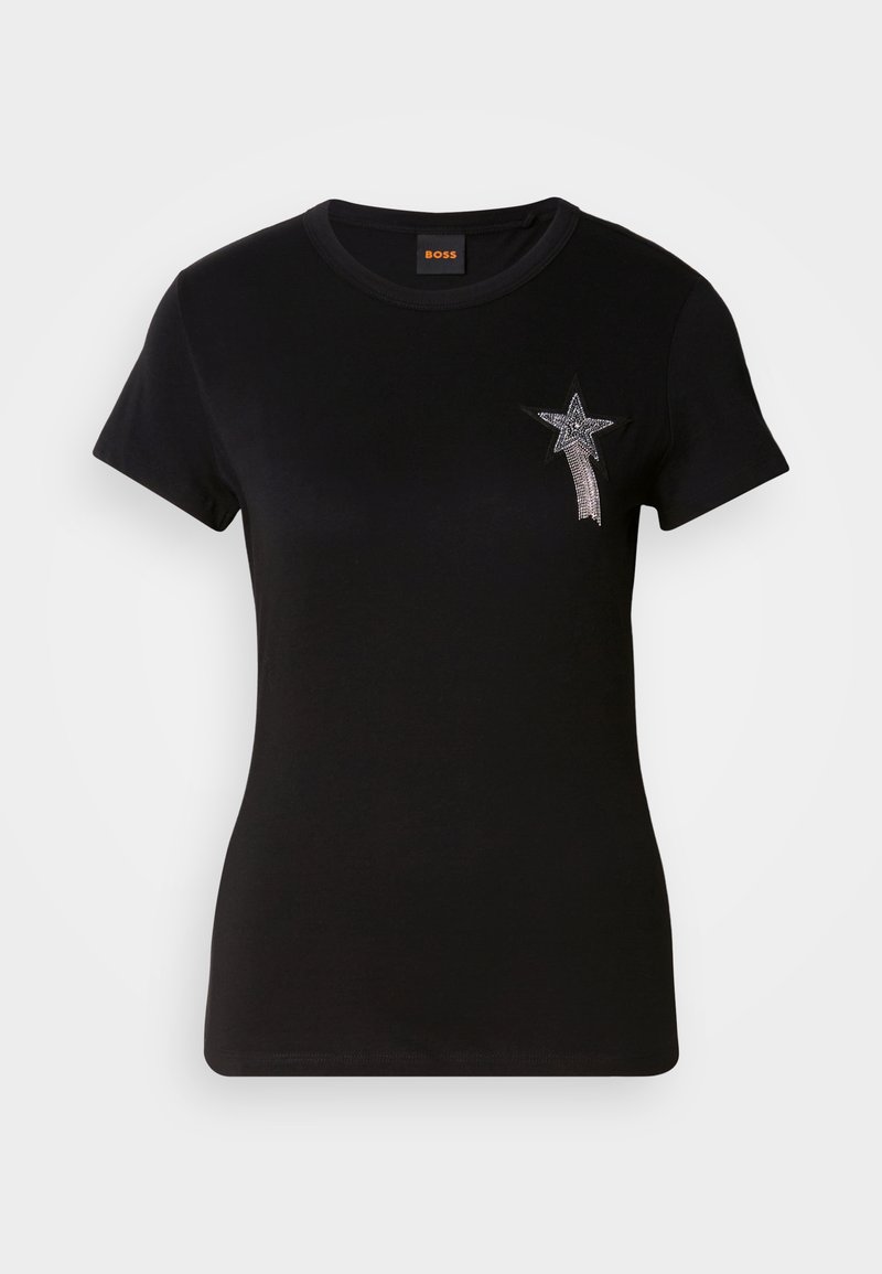 Boss T-shirt print zwart Boss T-shirt print zwart