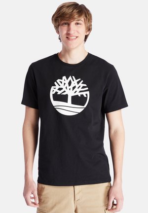 Timberland TREE LOGO SHORT SLEEVE TEE - T-shirt con stampa - black