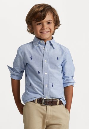 POLO PONY COTTON OXFORD SHIRT - Ing - blue