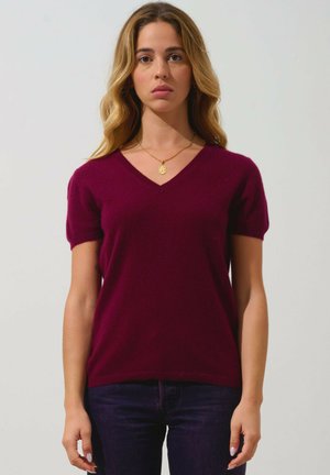 Authentic Cashmere COL V - T-shirts basic - burgundy