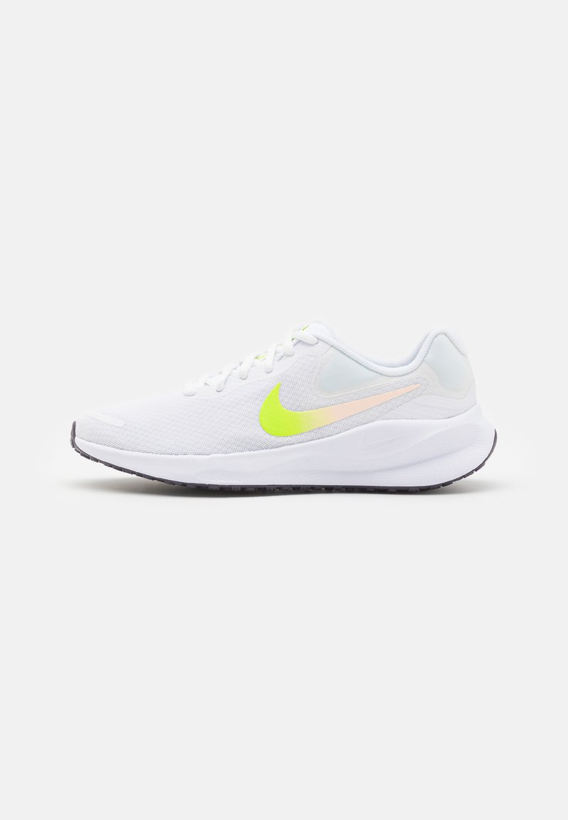 Nike Performance REVOLUTION 7 - Apavi skriešanai pa asfaltu - white/cyber/crimson tint/dark raisin