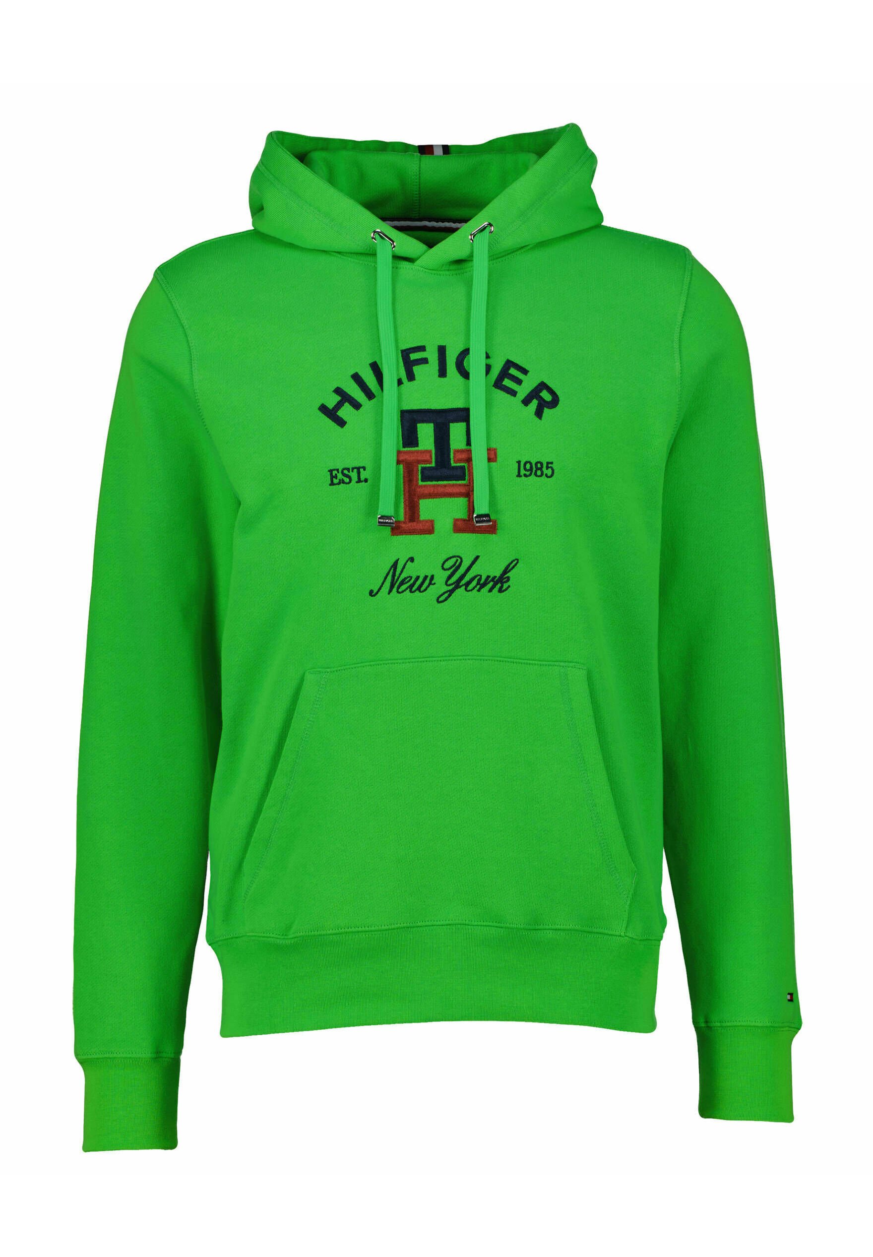 Tommy Hilfiger CURVED MONOGRAM - Kapuzenpullover - grün - Zalando.de