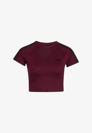 adidas Originals, ADIDAS ORIGINALS SST BABY TEE - Camiseta estampada - maroon maroon black