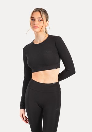 CROP LONGSLEEVE THALINA - Långärmad tröja - schwarz
