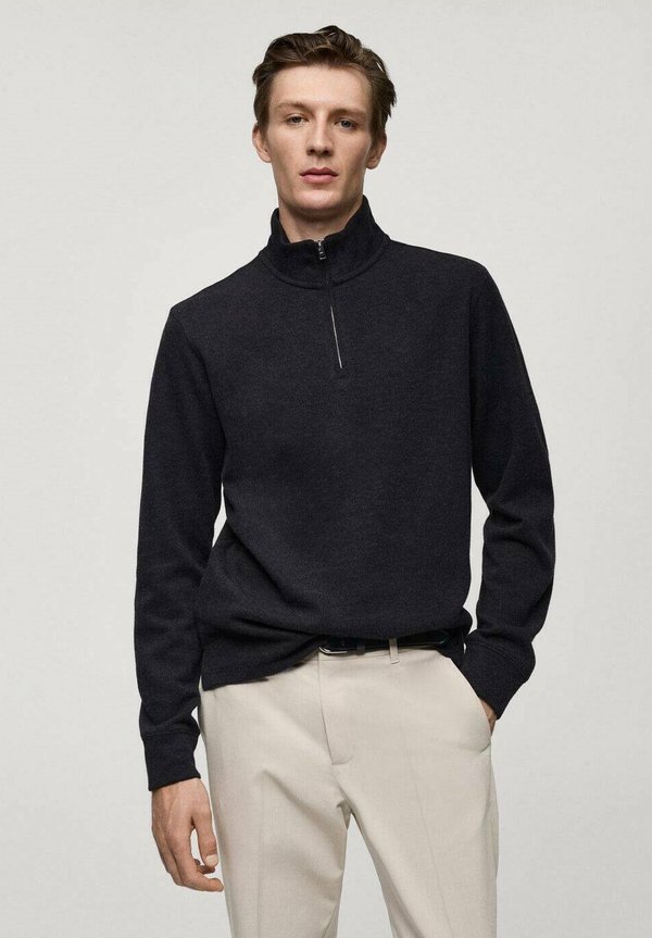 Strickpullover - antraciet