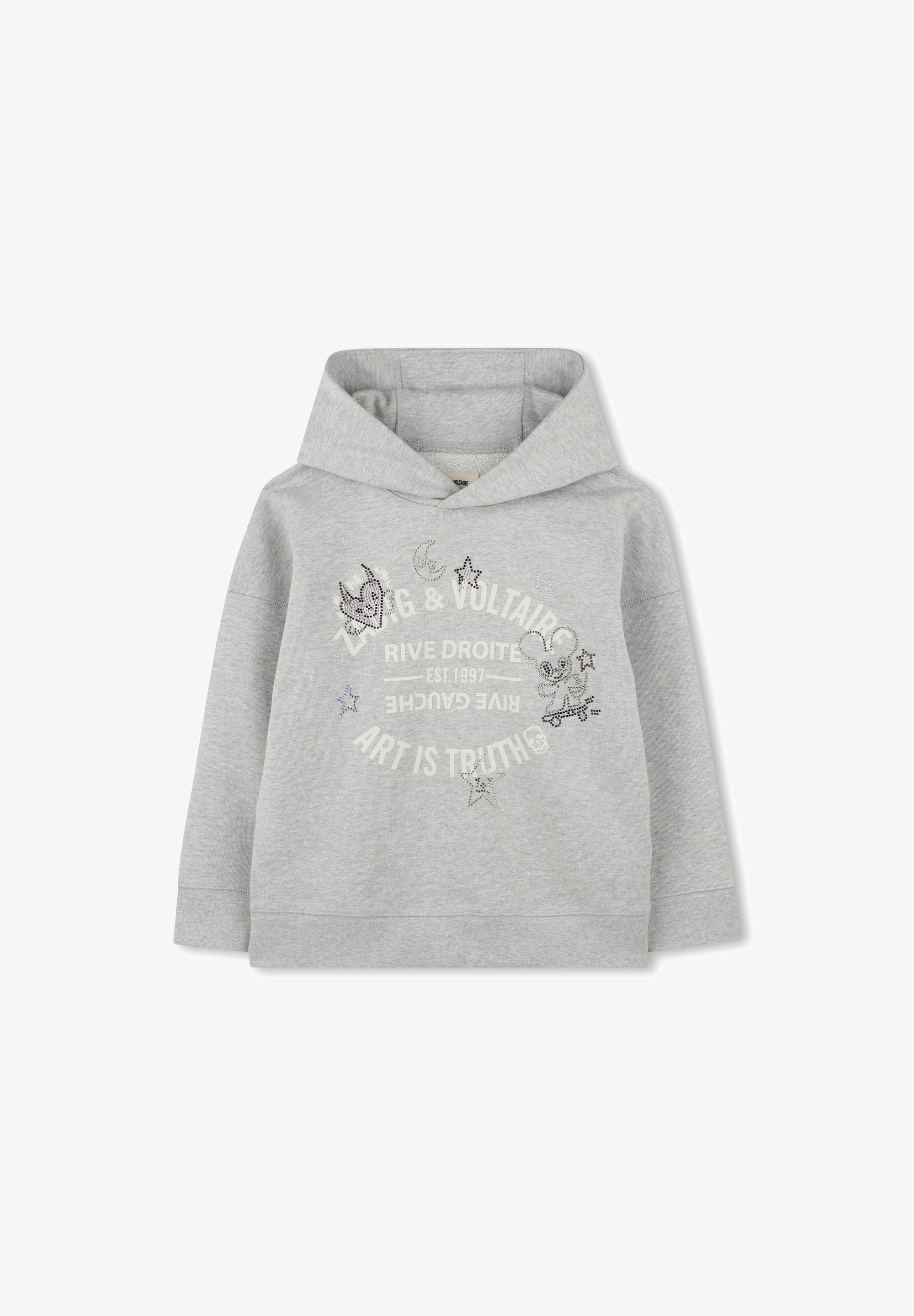 Zadig Voltaire Sweat à capuche gris clair chine/gris ZALANDO