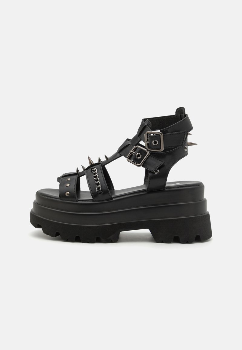 Koi Footwear THE DIVINE DESTRUCTION SPIKED CHUNKY  - Sandali con plateau - black
