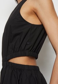 Marc O'Polo DENIM WITH CUTOUTS - Freizeitkleid - black