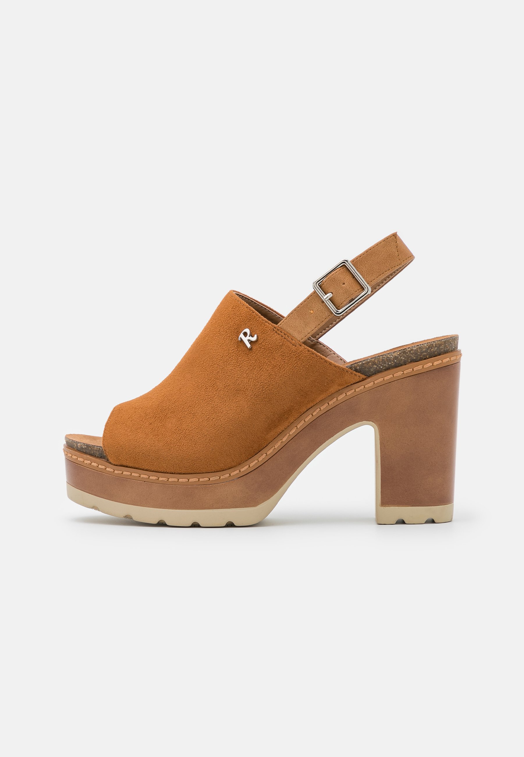 Refresh Sandalen met plateauzool - camel - Zalando.nl