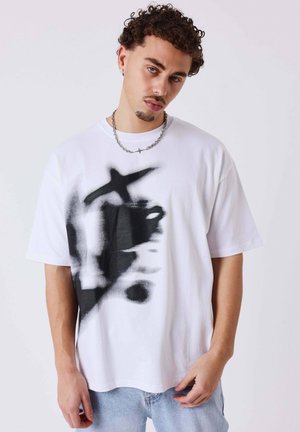 BLUR  - T-shirt print - blanc