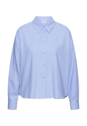 Blúzka so zapínaním na gombíky - blau