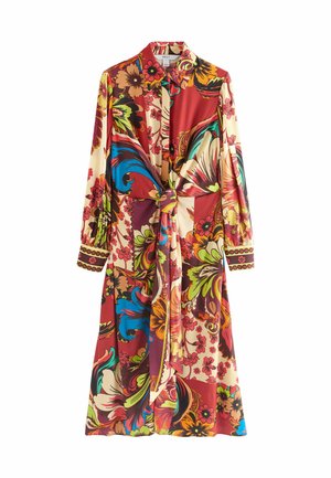 TWIST FRONT - Maxi šaty - dark red paisley print