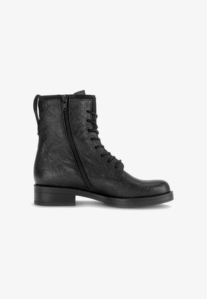 Gabor, GABOR SCHNÜRSTIEFELETTE - Lace-up ankle boots - black