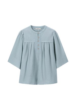 MIT PUFFÄRMELN - Blouse - blau