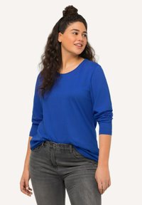 Ulla Popken COL ROND - Langarmshirt - royalblau