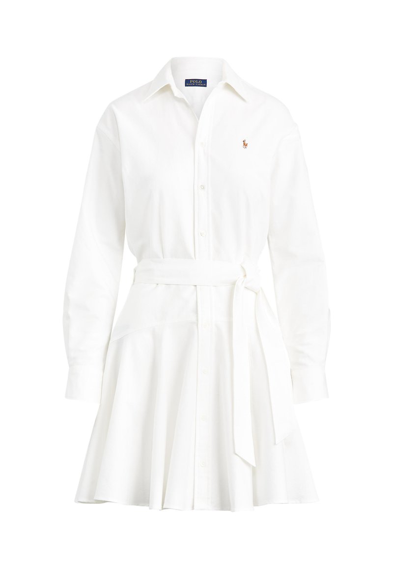 bedenken strelen amateur Polo Ralph Lauren LONG SLEEVE CASUAL DRESS - Shirt dress - white -  Zalando.de