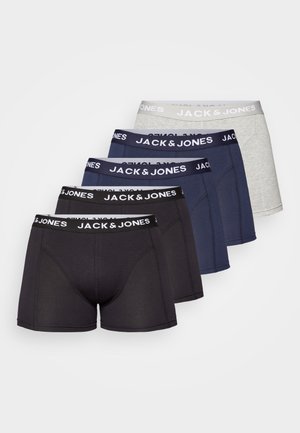 JACANTHONY TRUNKS 5 PACK - Boxer brief - navy blazer/navy blazer/black/black/light grey