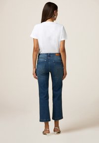 Oltre STRETCH LITTLE FLARED - Vaqueros a campana - blu