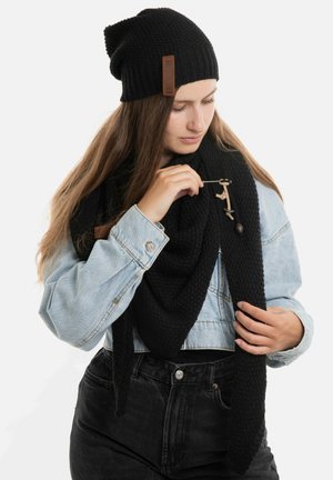 Knit Factory COCO SET - Sjaal - black