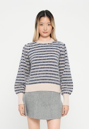 JDYSIGRID LIFE ON PUFF - Jumper - cement/medieal blue