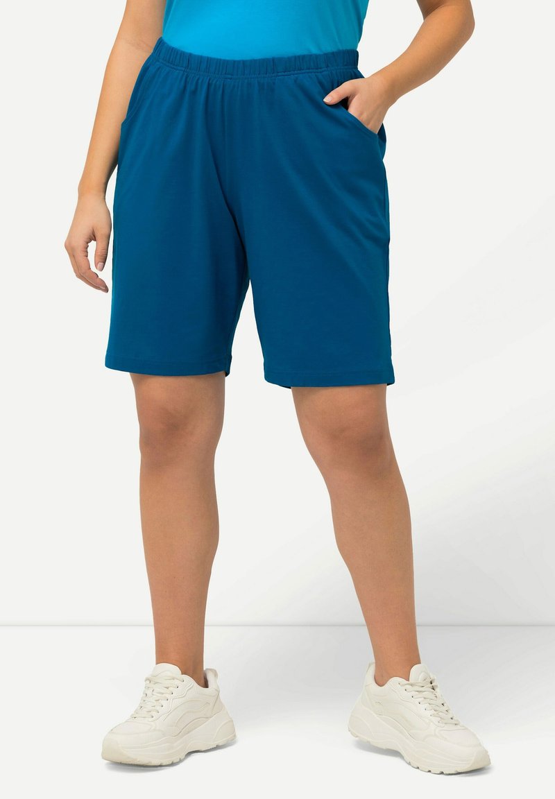 Ulla Popken BERMUDA  - Šortky - classic medium blue