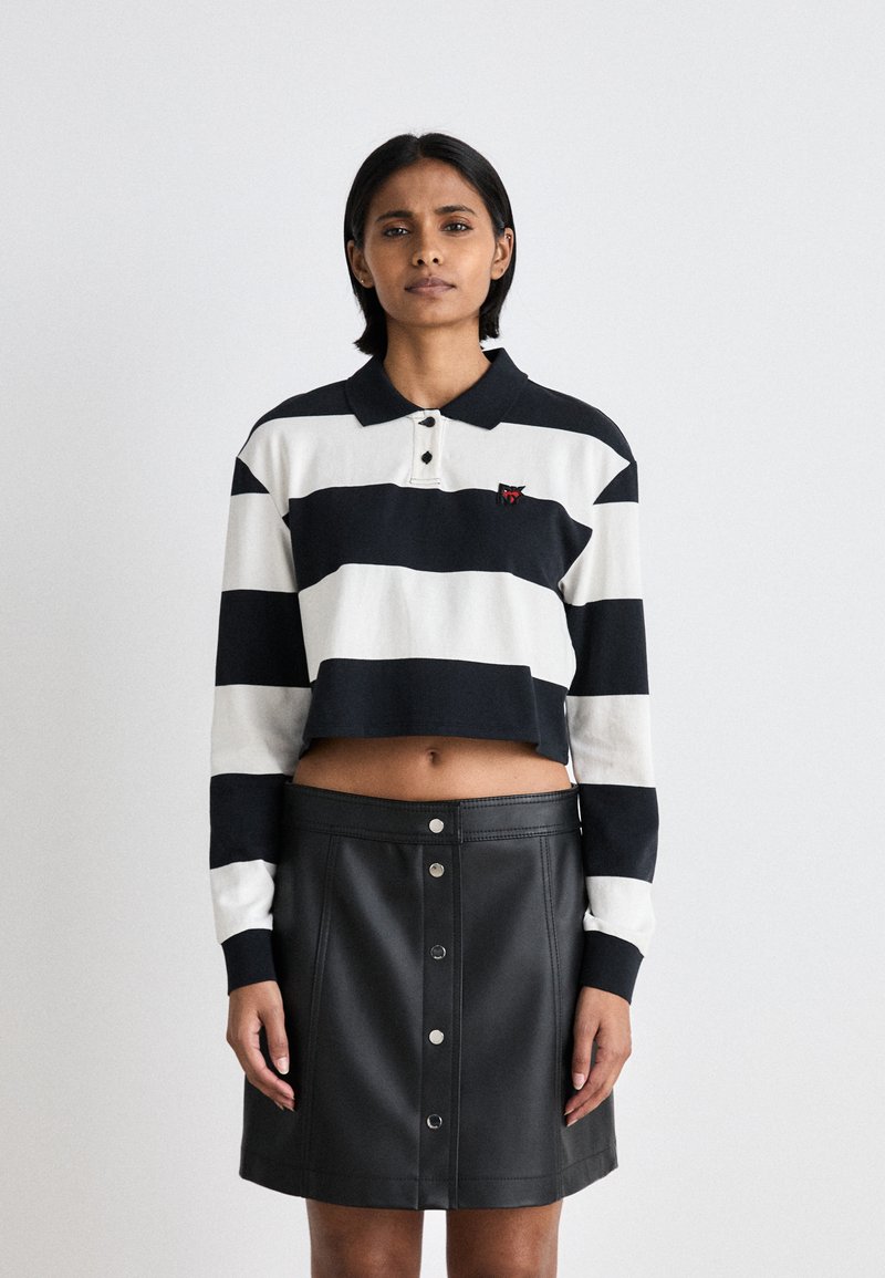 DKNY FASHION STRIPE LONG SLEEVES - T-shirt à manches longues - multi black/ white