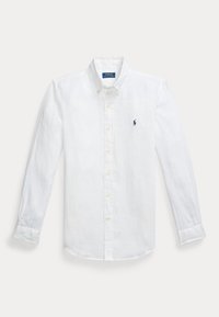 CUSTOM FIT LINEN SHIRT - Camicia - ceramic white
