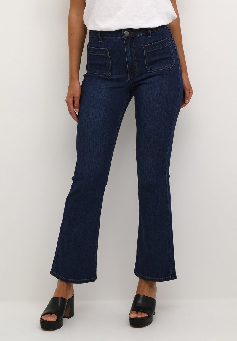 Kaffe Trapezaste traperice - medium blue denim