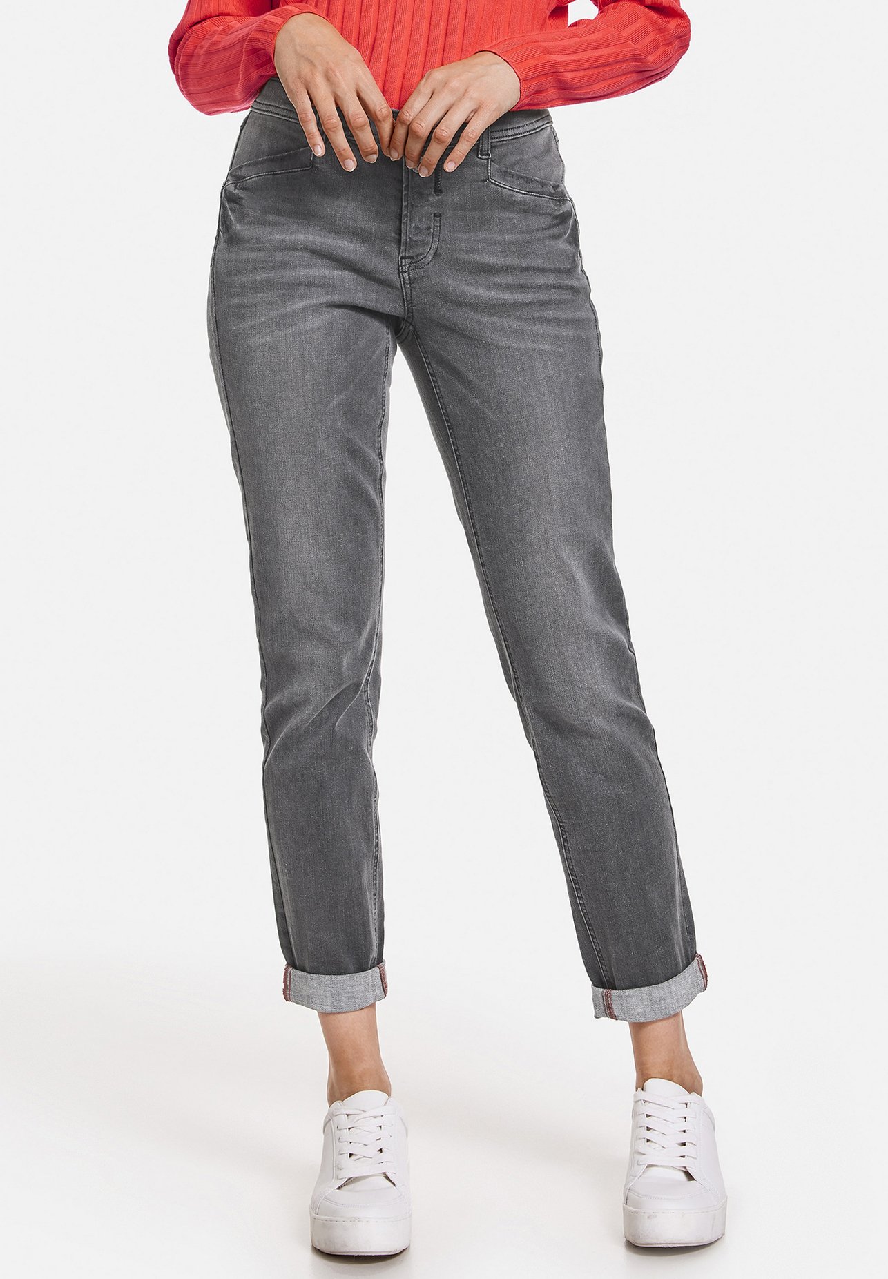 Taifun Slim fit jeans - grey denim/Grijs - Zalando.nl