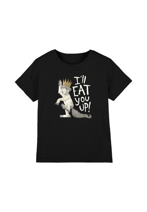 Cotton Soul, WHERE THE WILD THINGS ARE/EAT YOU UP UNISEX - T-Shirt print - black