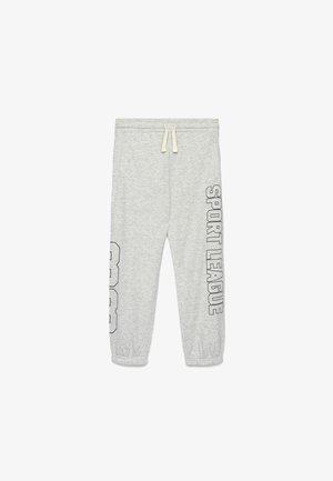Terranova, PANTALONI TUTA LUNGHI CON STAMPA COLLEGE - Pantaloni sportivi - grey