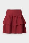 VMSUN FRILL SMOCK SHORT SKIRT - Jupe trapèze - syrah
