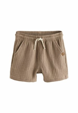 Next SOFT TEXTURED REGULAR FIT - Kratke hlače - tan brown